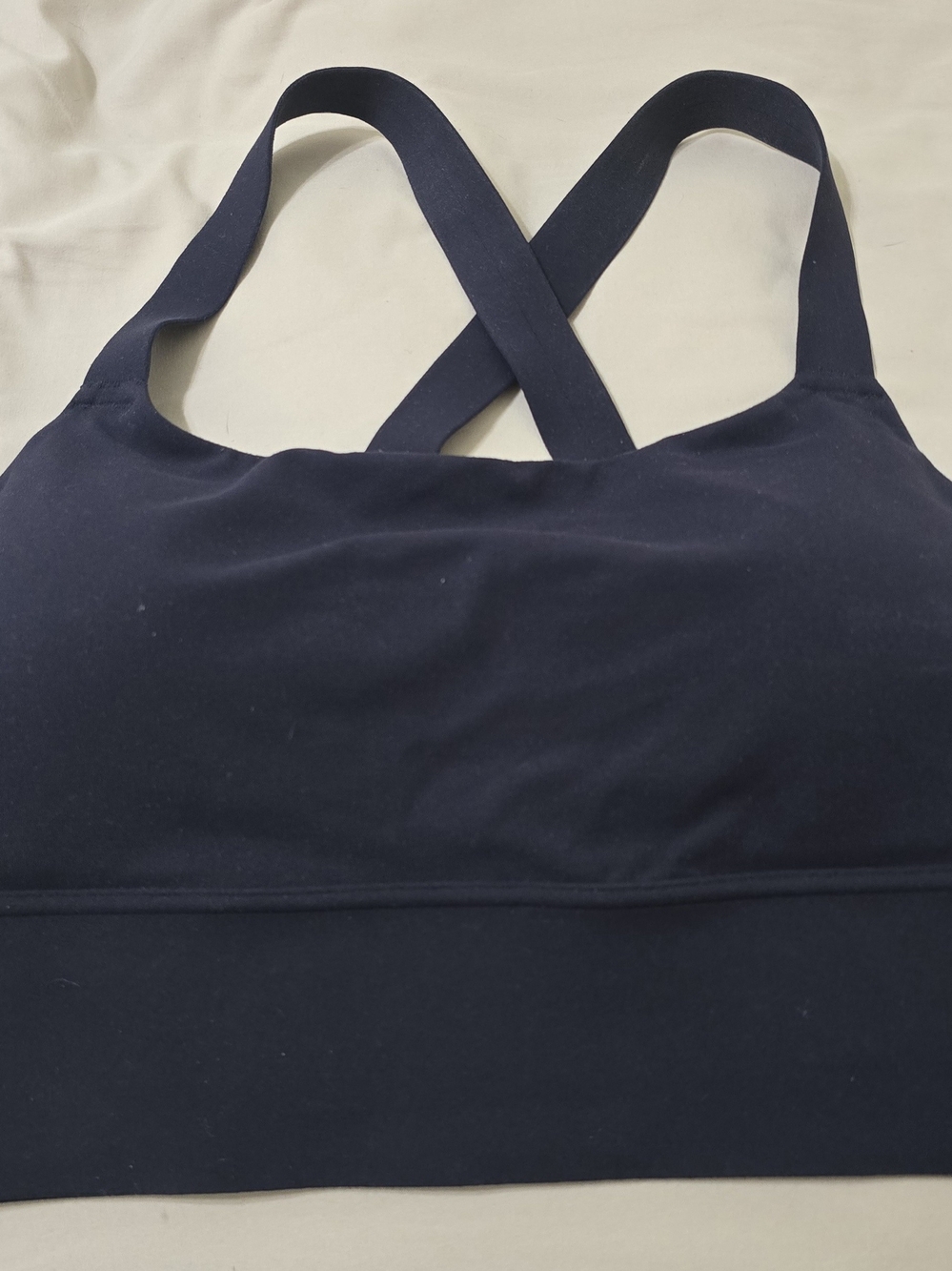 Athleta Navy Cross-Back Sports Bra